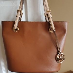 Michael Kors Brown Leather Shoulder Bag